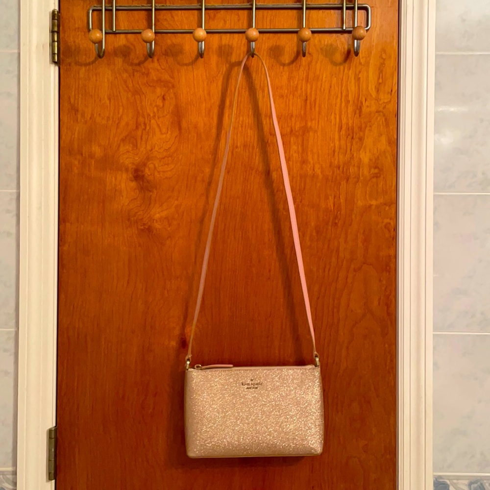 Kate Spade glitter rose gold crossbody bag ♠️
